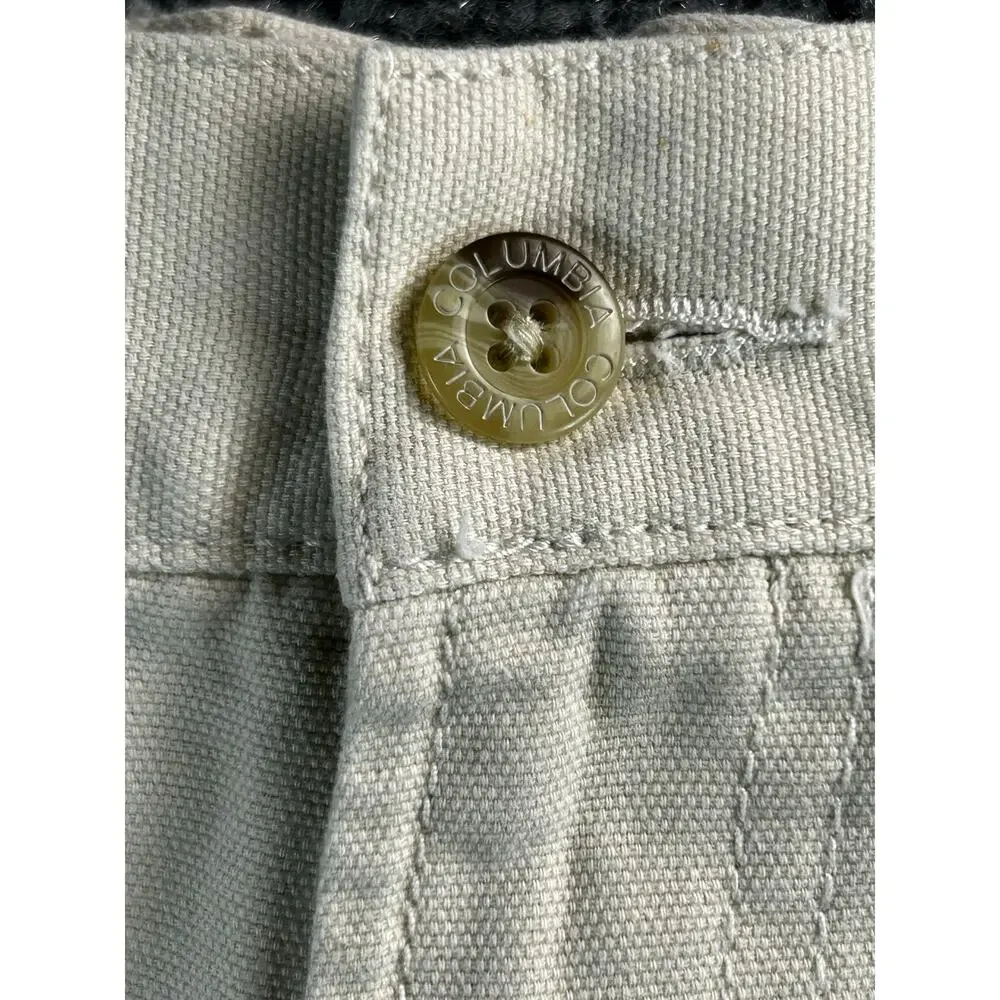 Columbia Sportswear Men's Cargo Shorts Khaki Cotton Size XL 7L Utility